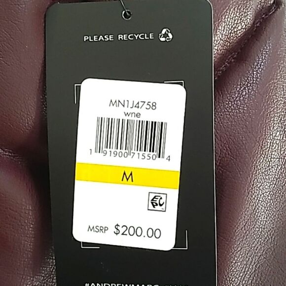 Marc New York Performance Bergandy Hooded Puffer Coat. Sz Medium NWT - Picture 16 of 16